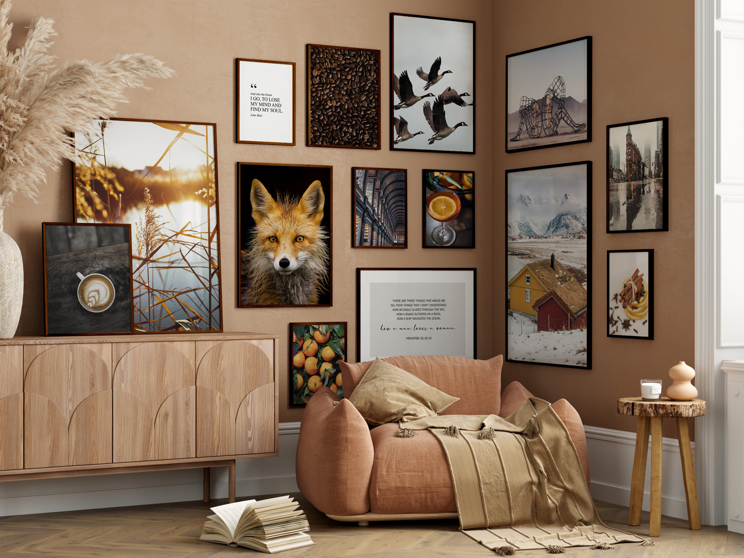 Mixed Nature Gallery Wall, Poster Prints