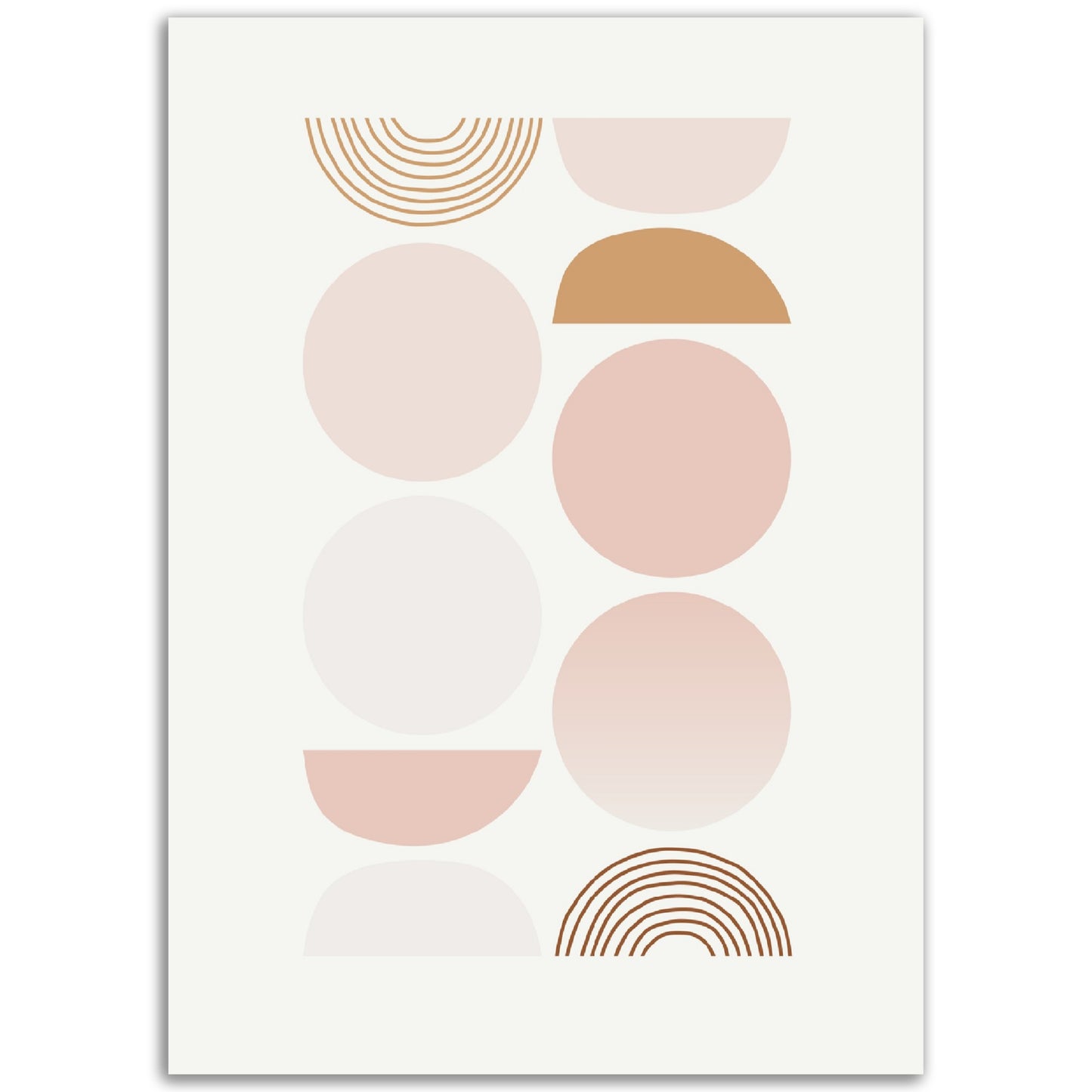 Modern Abstract Shapes Print, No2