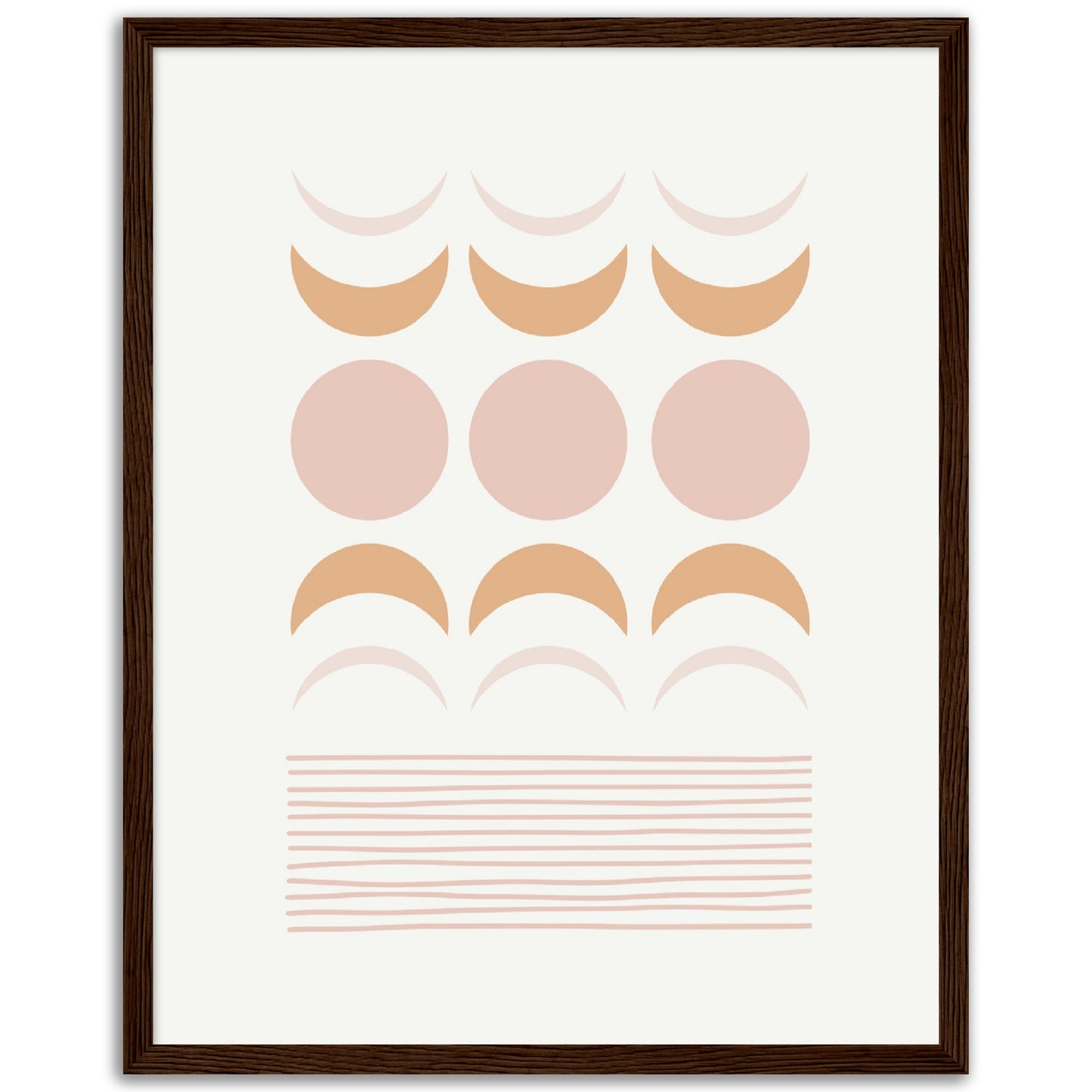 Modern Abstract Moon Phases Print, No2
