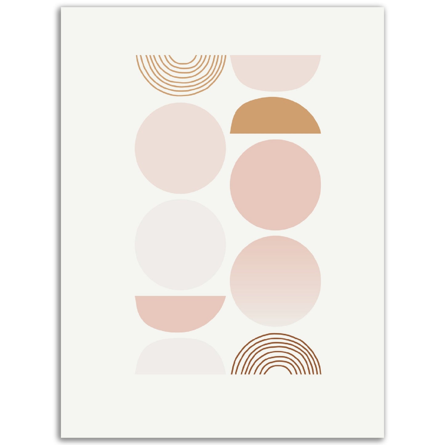 Modern Abstract Shapes Print, No2