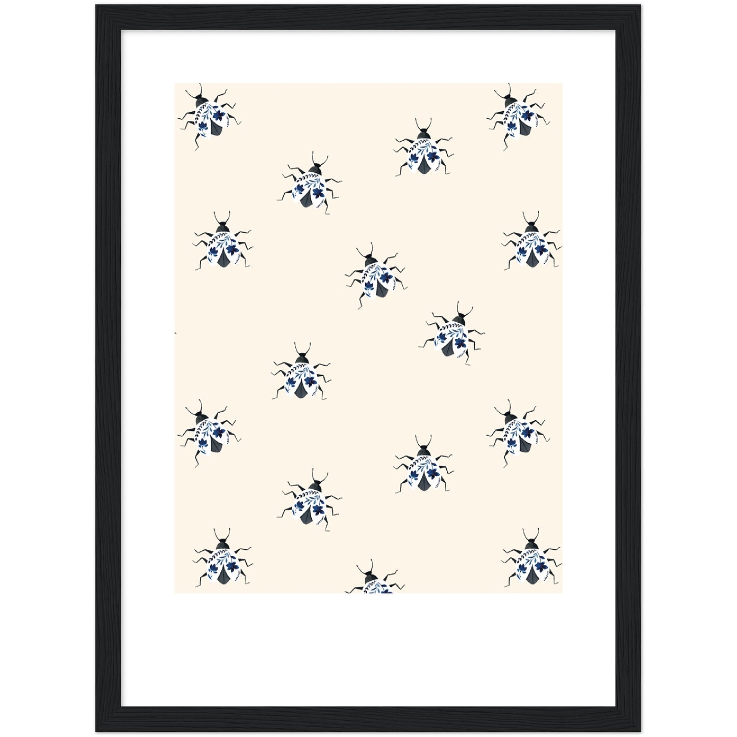Bug Pattern Watercolour Print