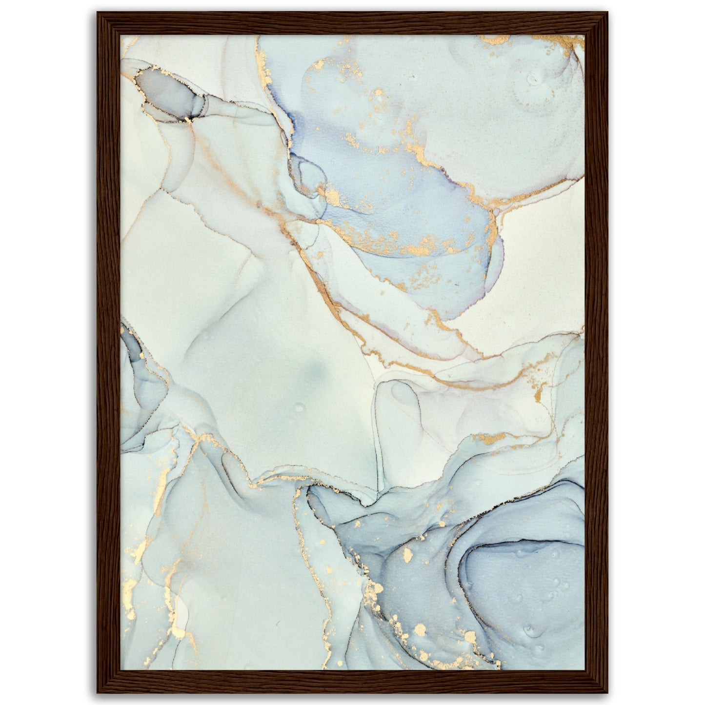 Abstract White Marble Print