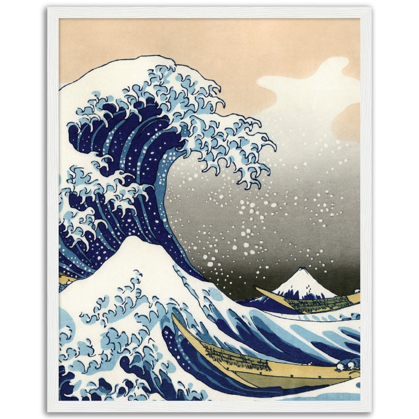The Great Wave at Kanagawa Portrait Print