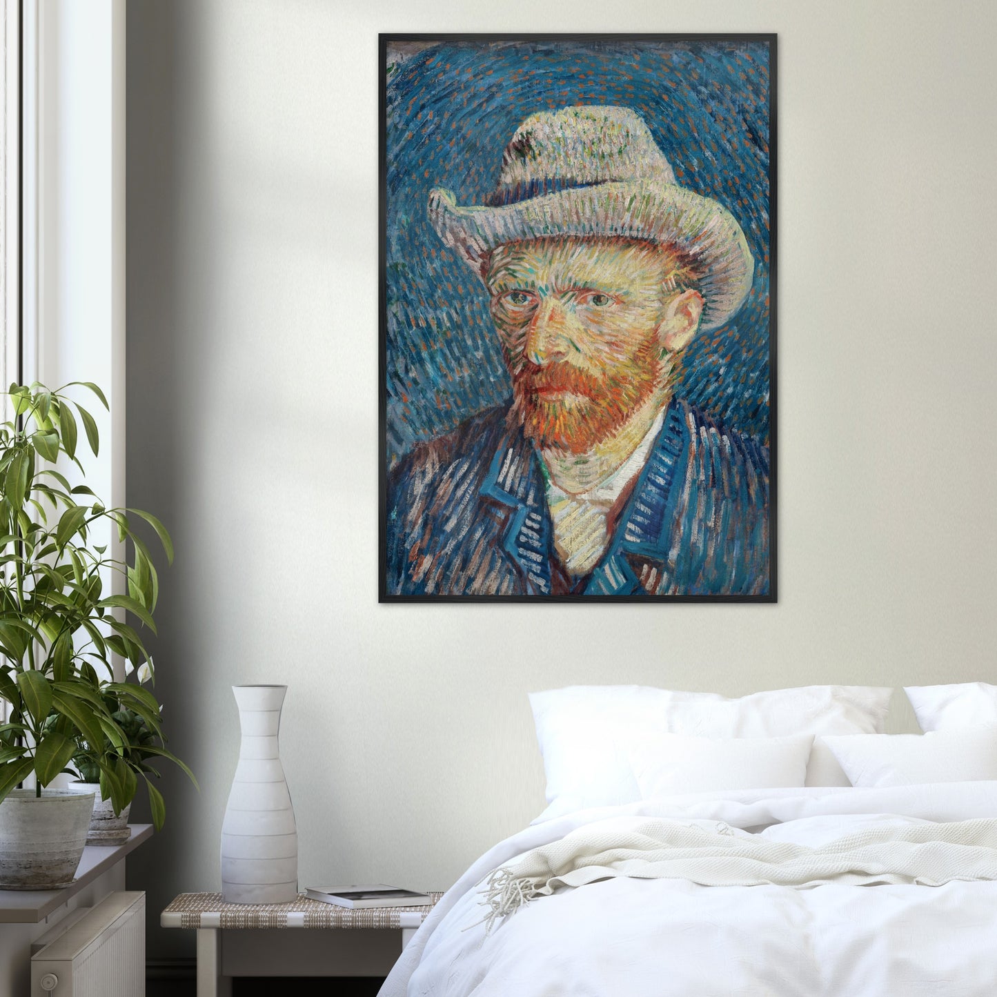 Self-Portrait with Grey Felt Hat Print