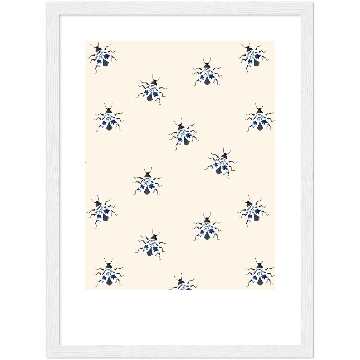 Bug Pattern Watercolour Print