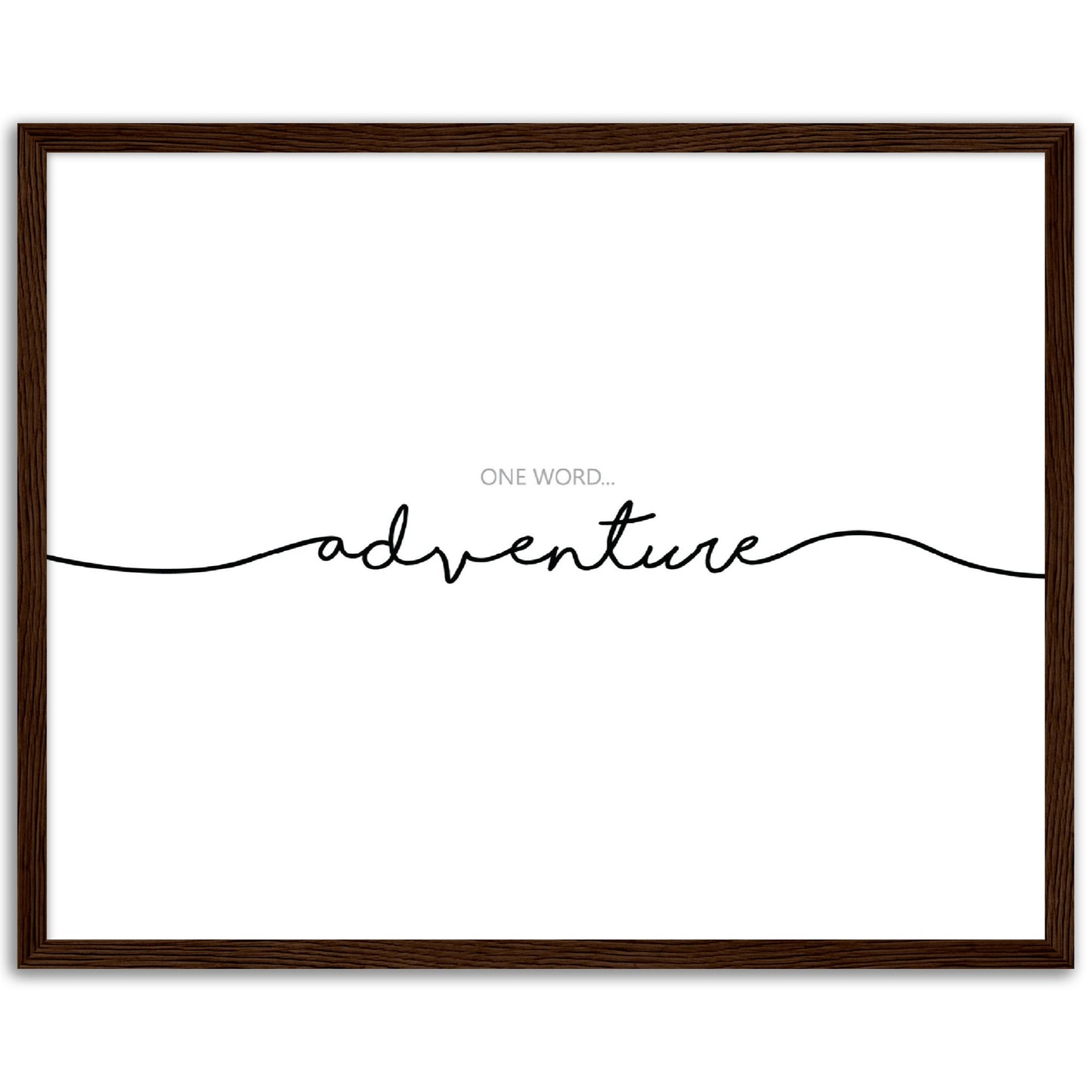 One Word Adventure Print