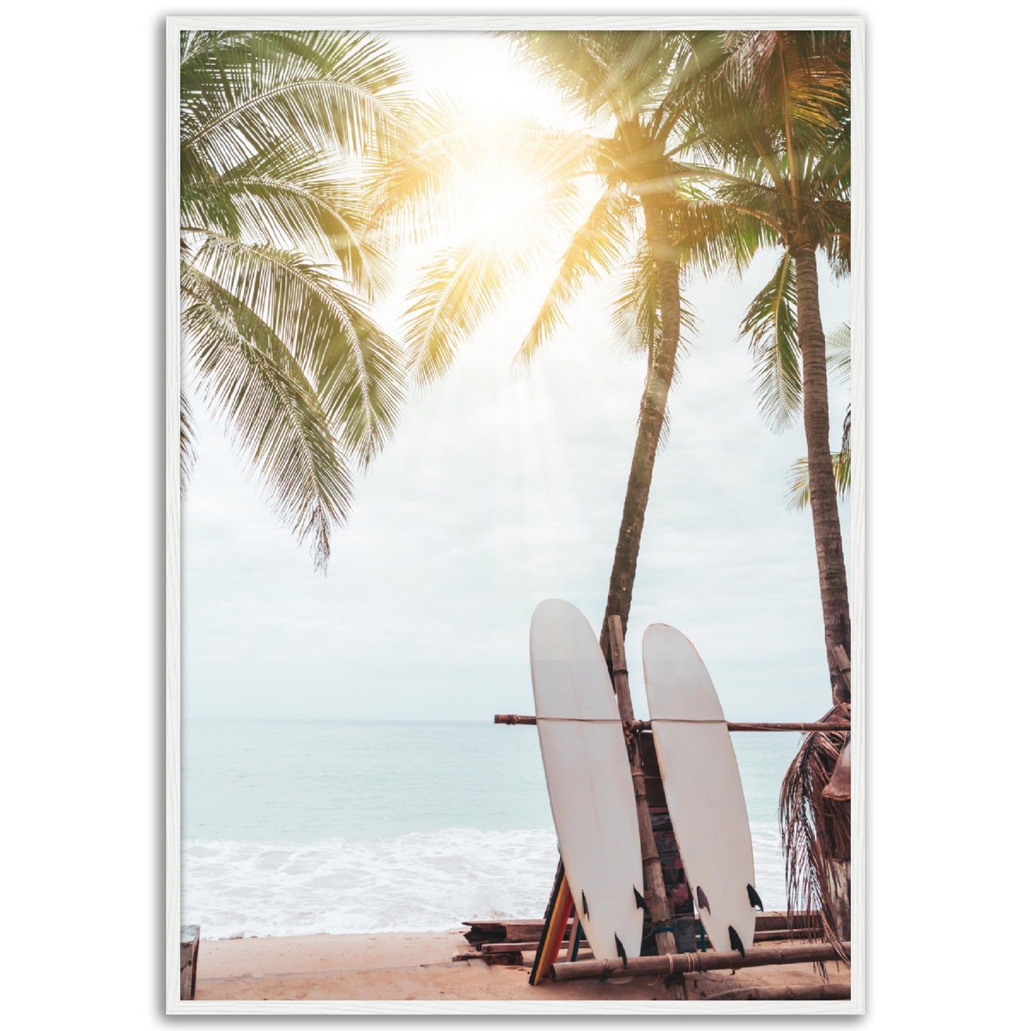 White Surfboards Print