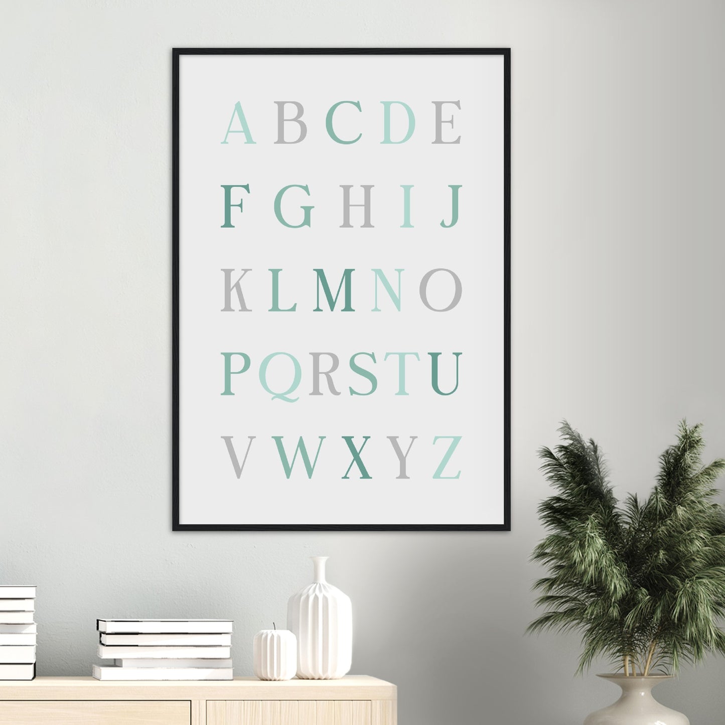Neutral ABC Alphabet Print