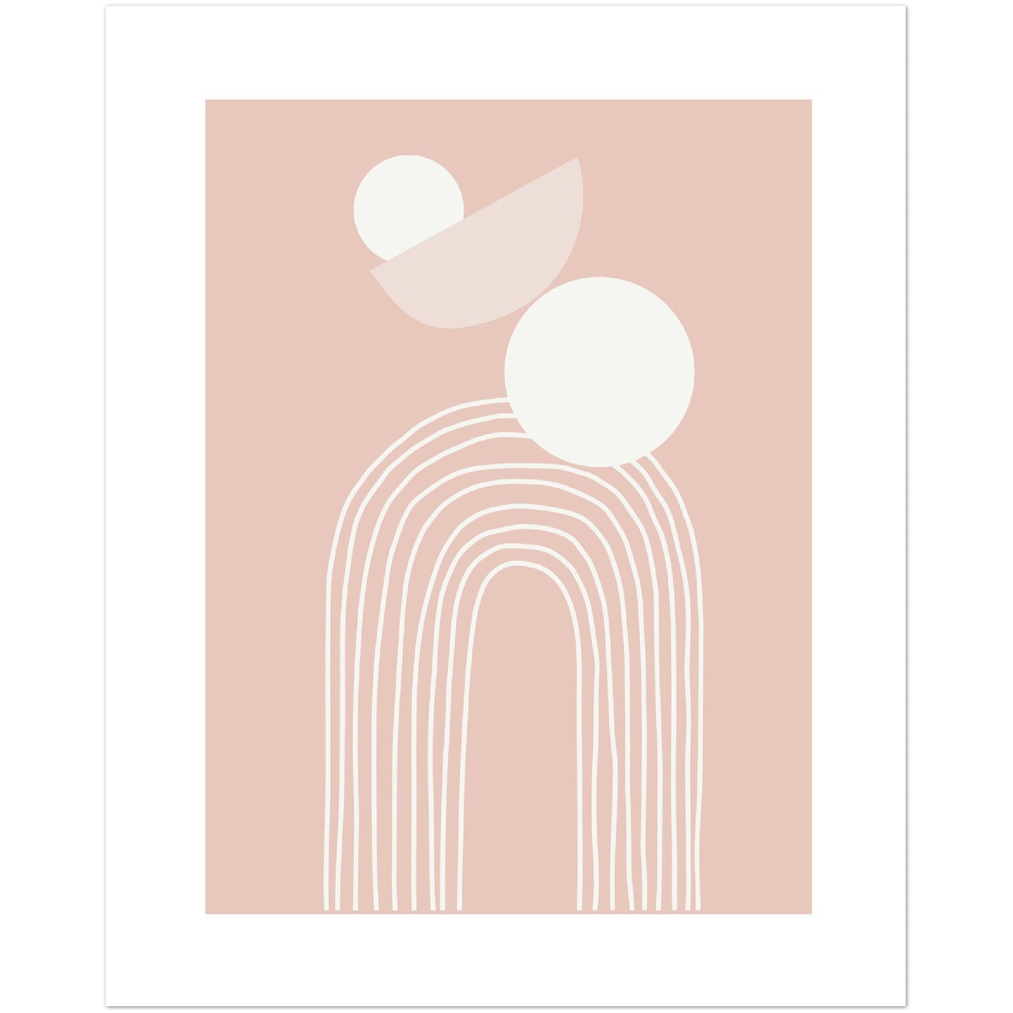 Modern Abstract Shapes Print, No1