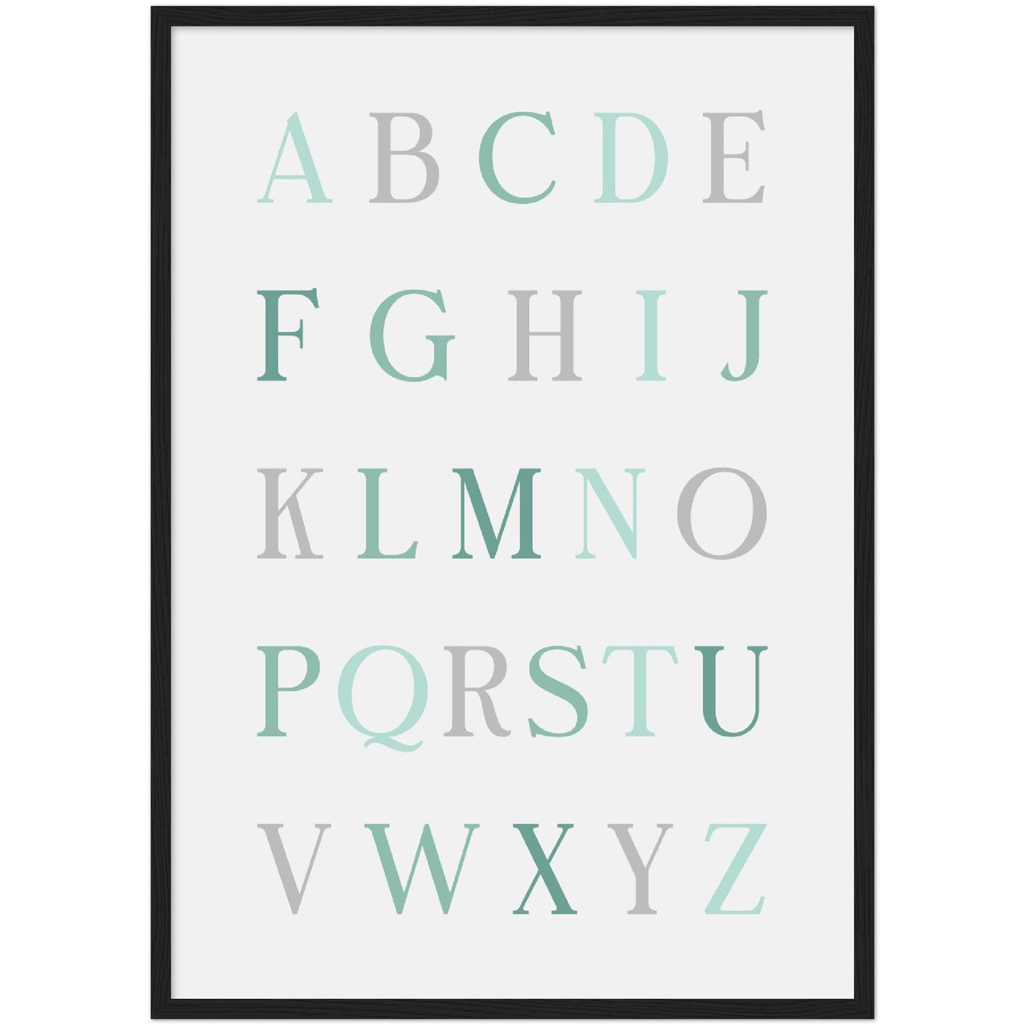 Neutral ABC Alphabet Print