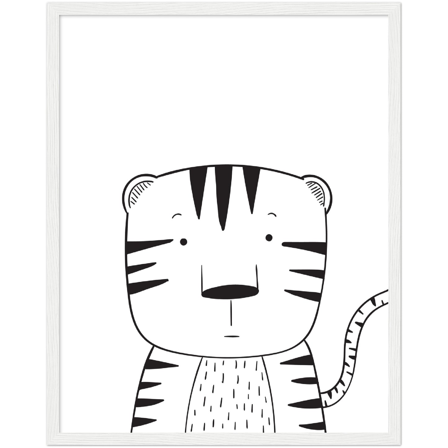 Tiger Line Art Print