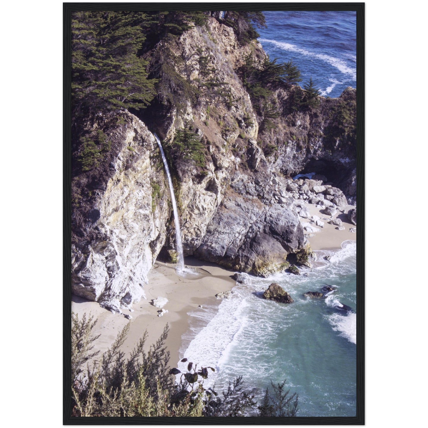 Beach Waterfall Print