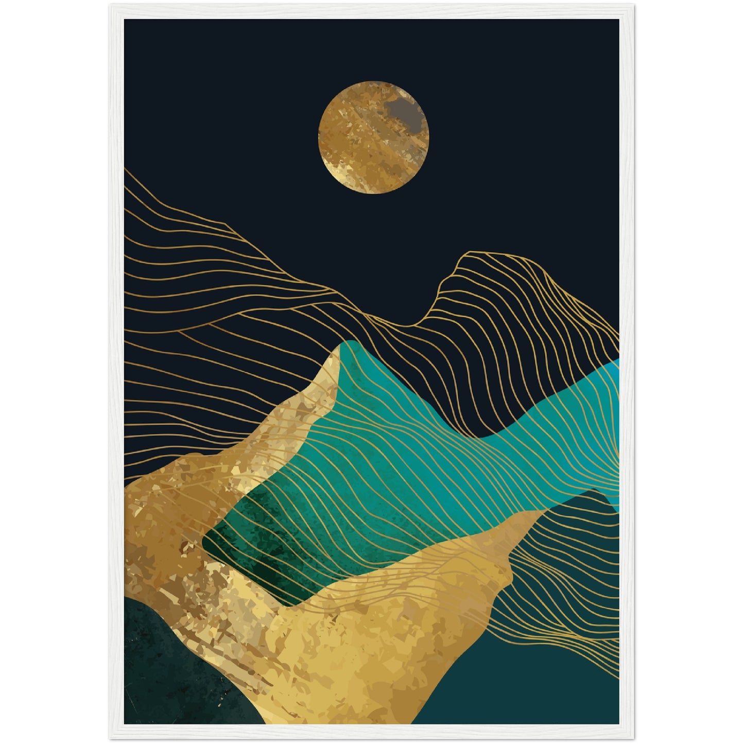 Abstract Mountain Range Print, No1