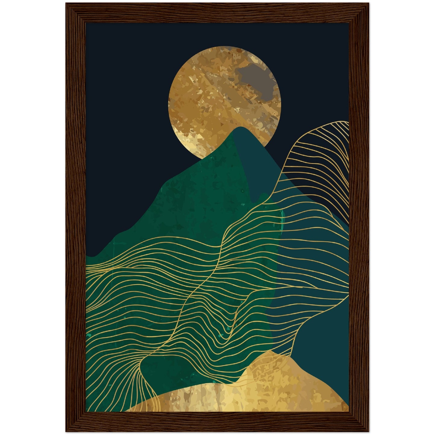 Abstract Mountain Range Print, No3