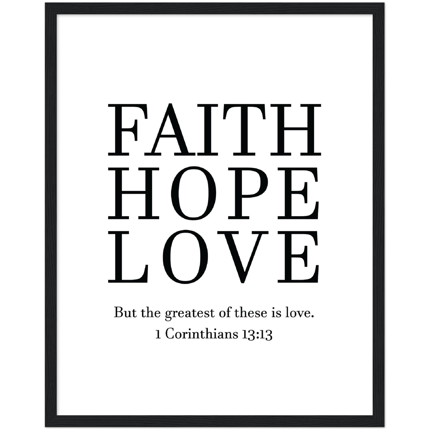 Faith Hope Love Print