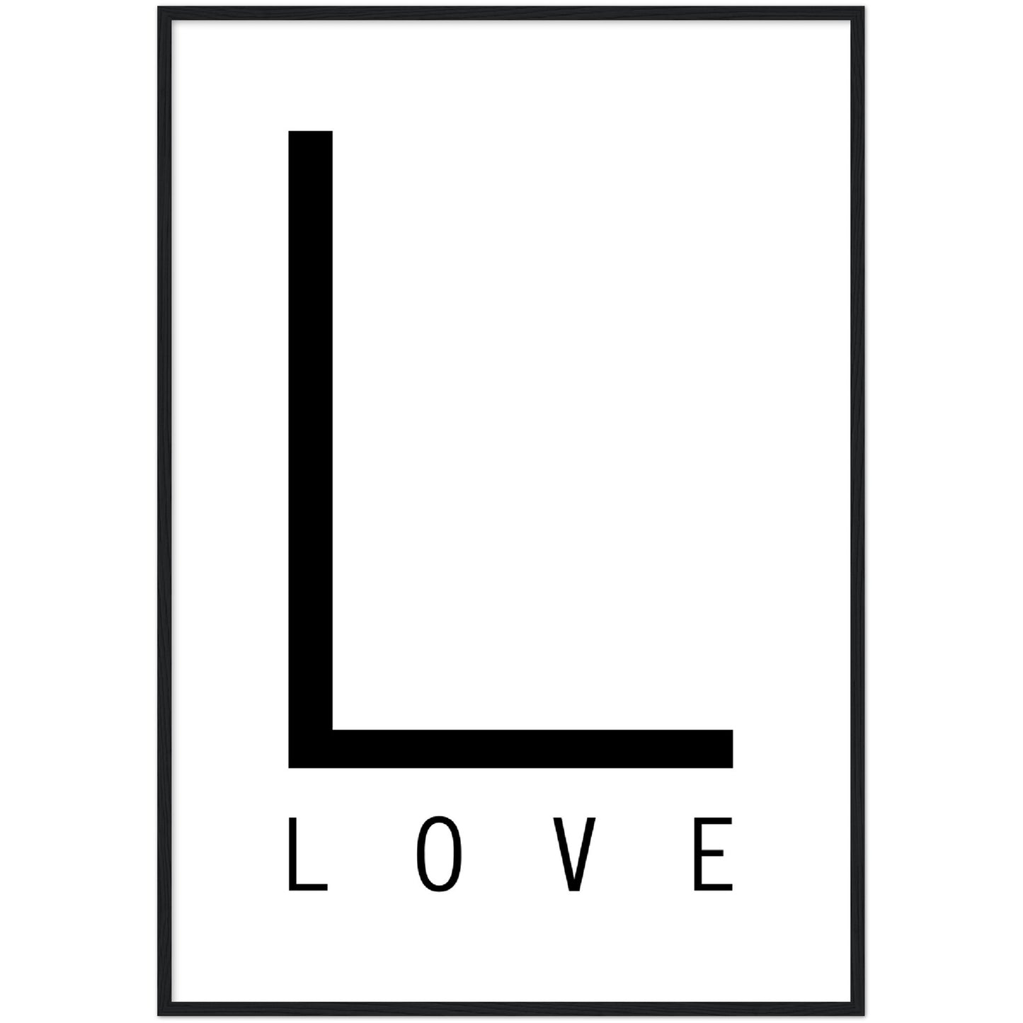 L for Love Print