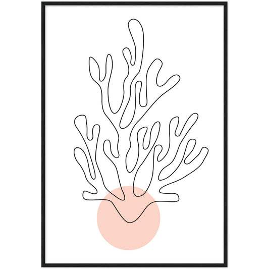 Seaweed Line Art Print, No3