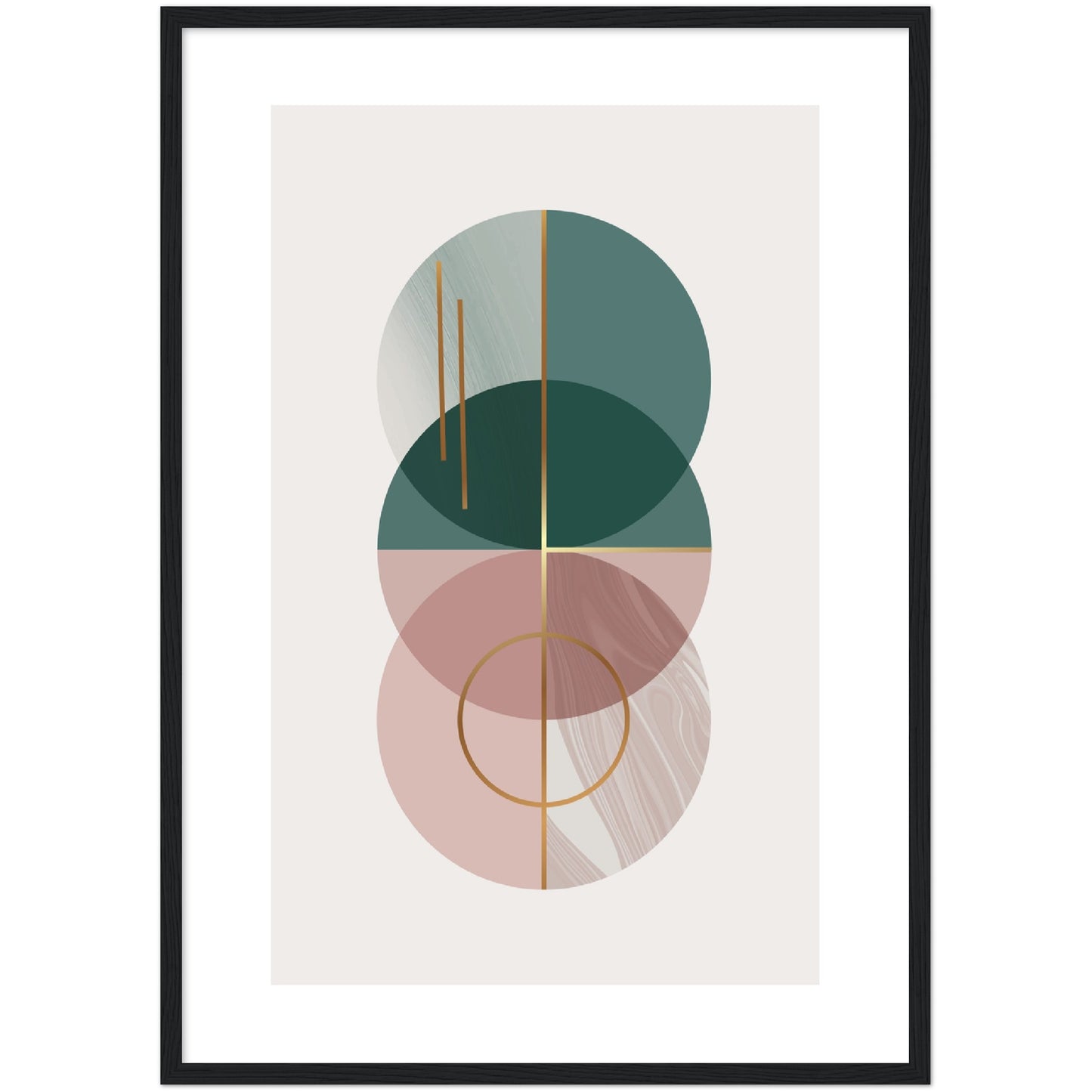 Geometric Circles Print, No2