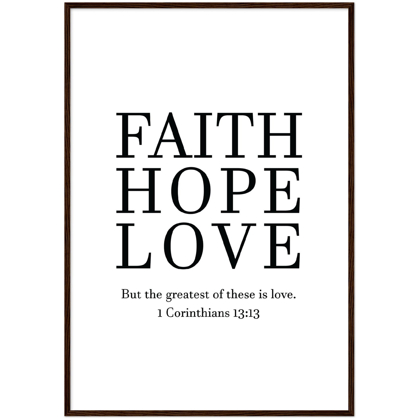 Faith Hope Love Print