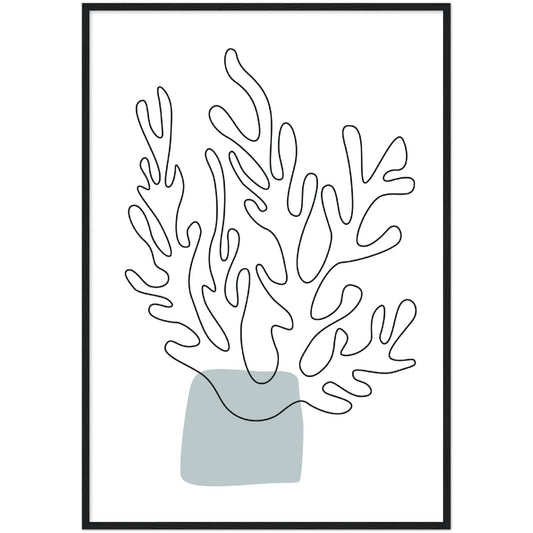 Seaweed Line Art Print, No1