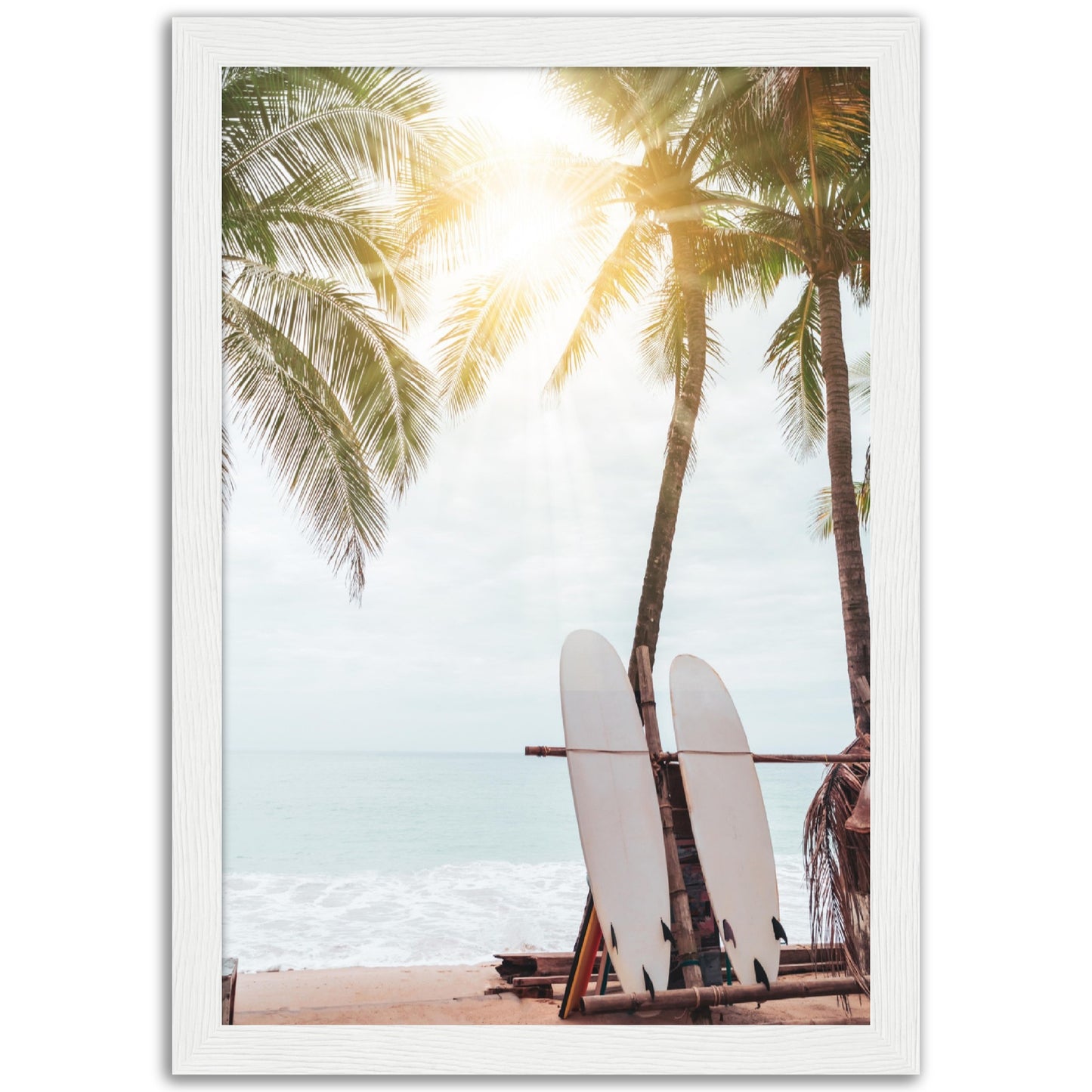White Surfboards Print