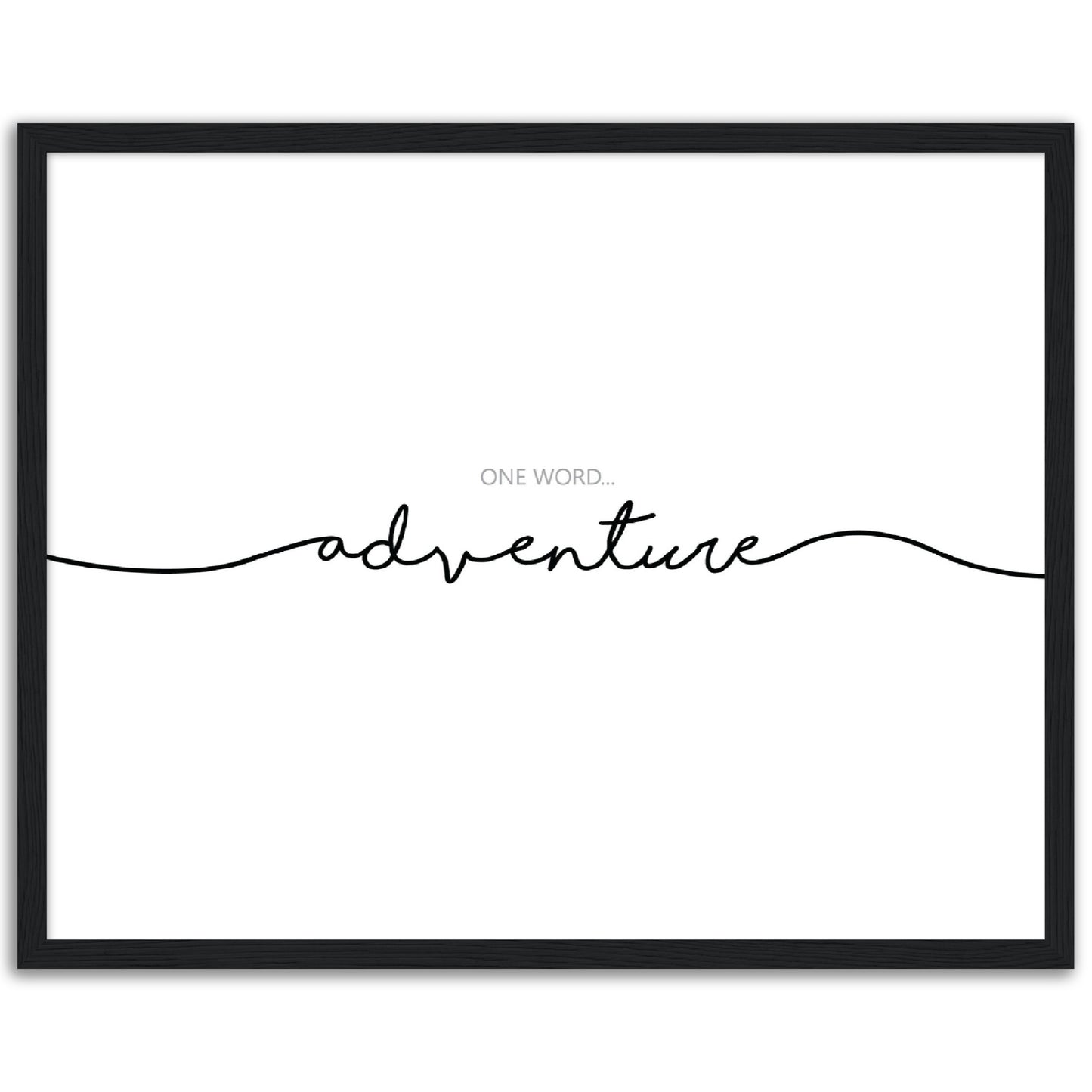 One Word Adventure Print