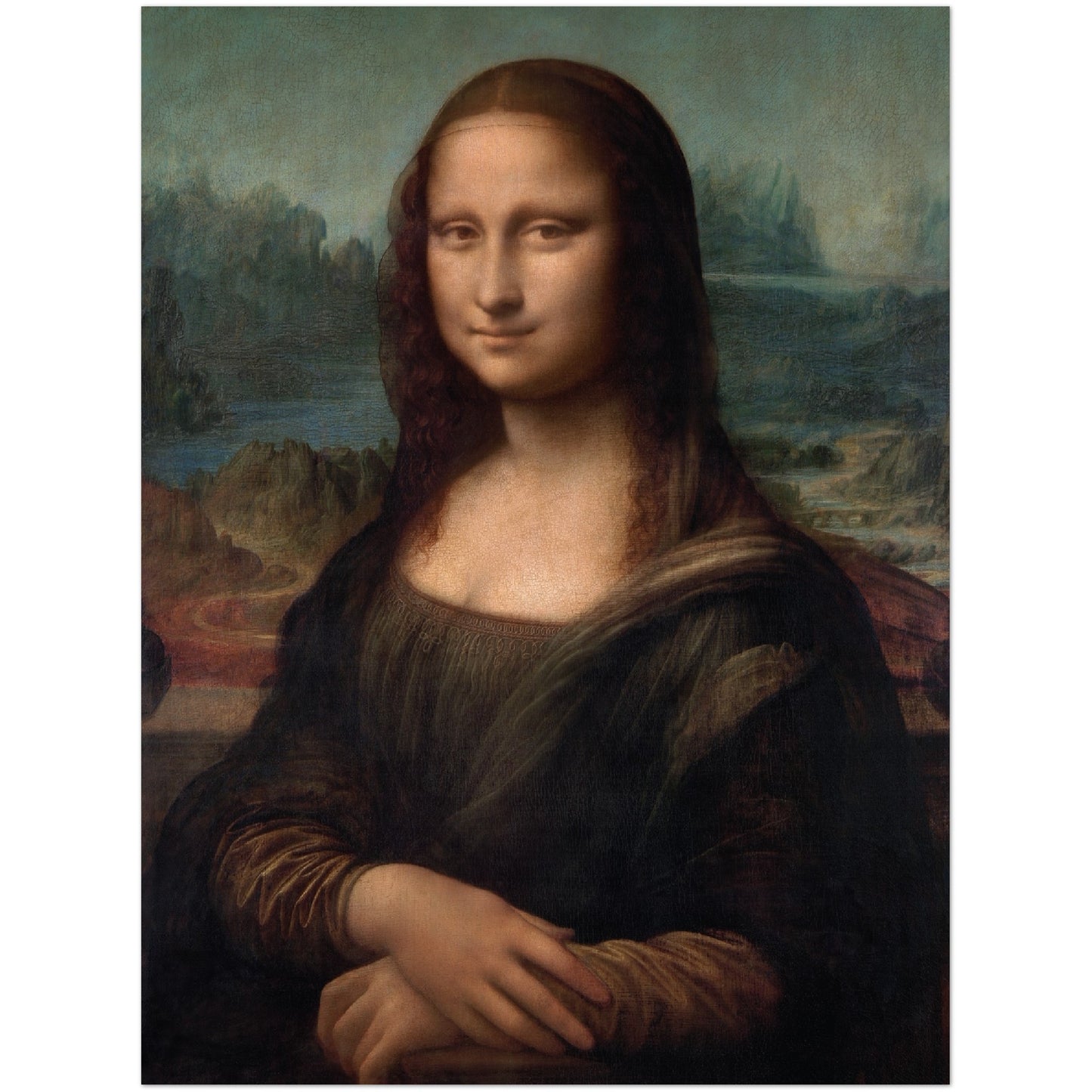 Portrait of Mona Lisa del Giocondo Print
