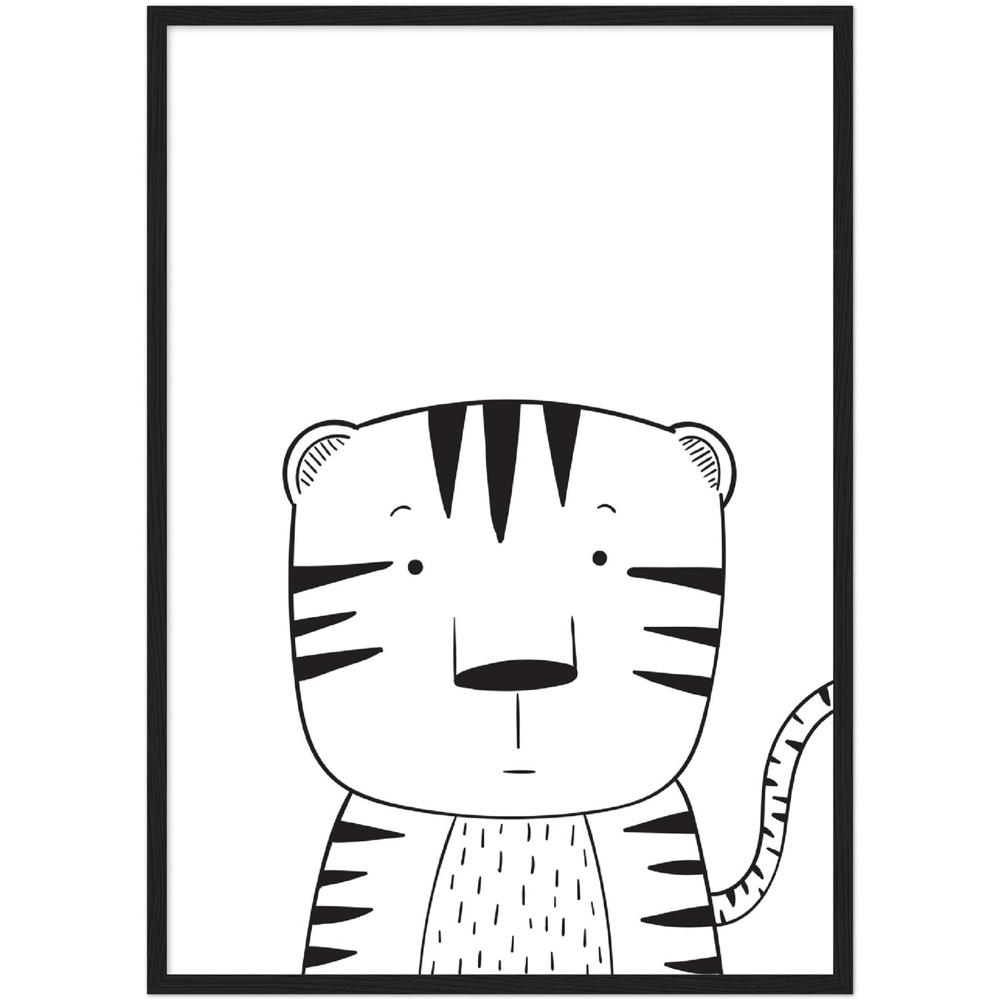 Tiger Line Art Print