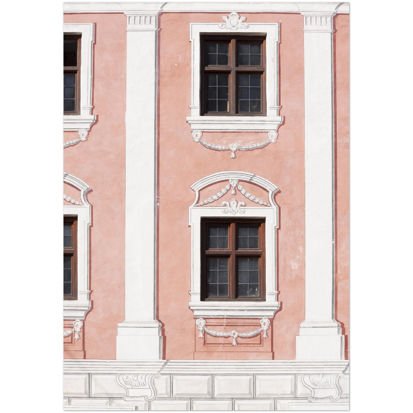Pink Building Print