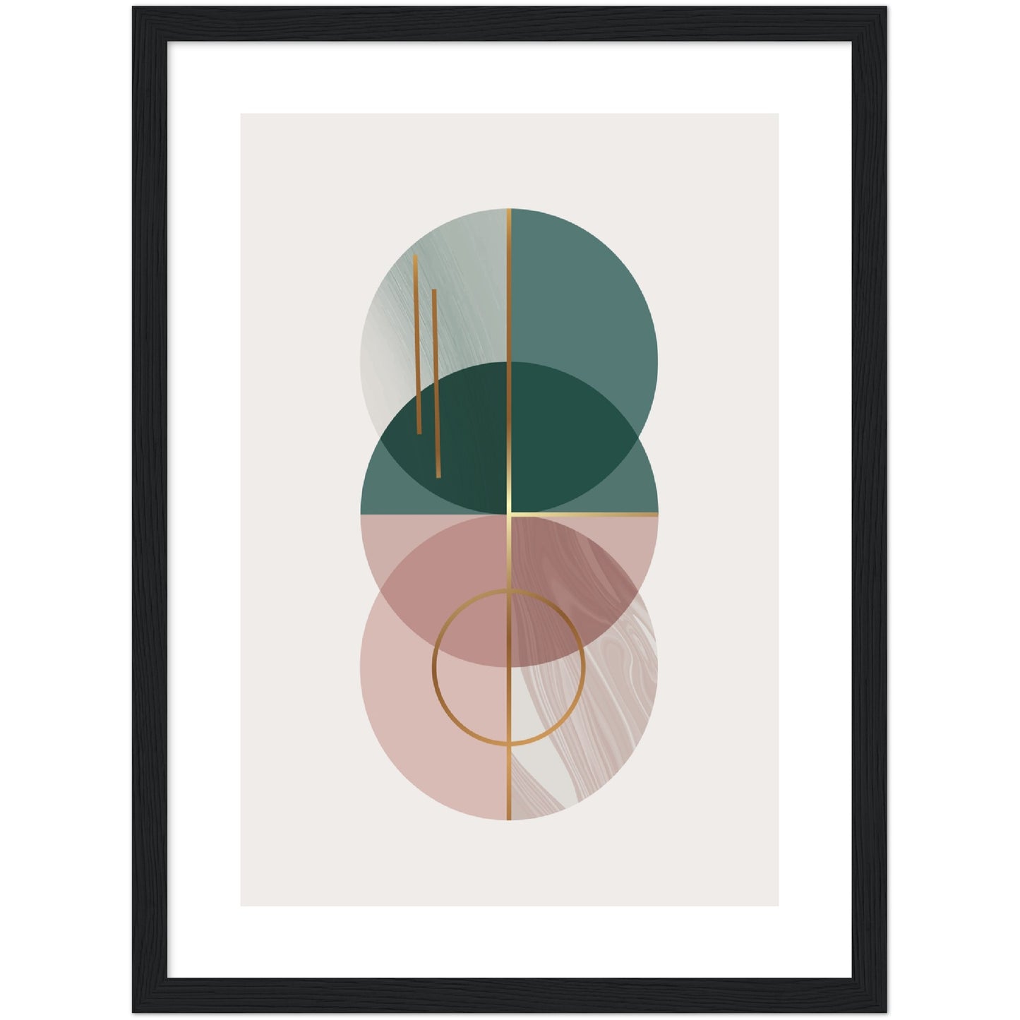 Geometric Circles Print, No2