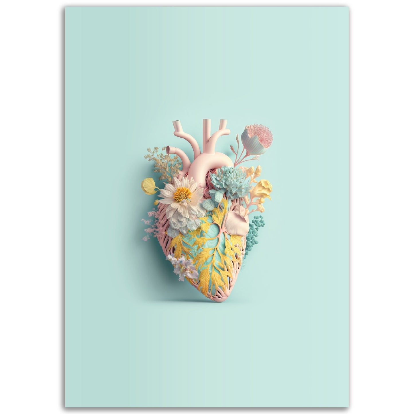 Flower Heart Print