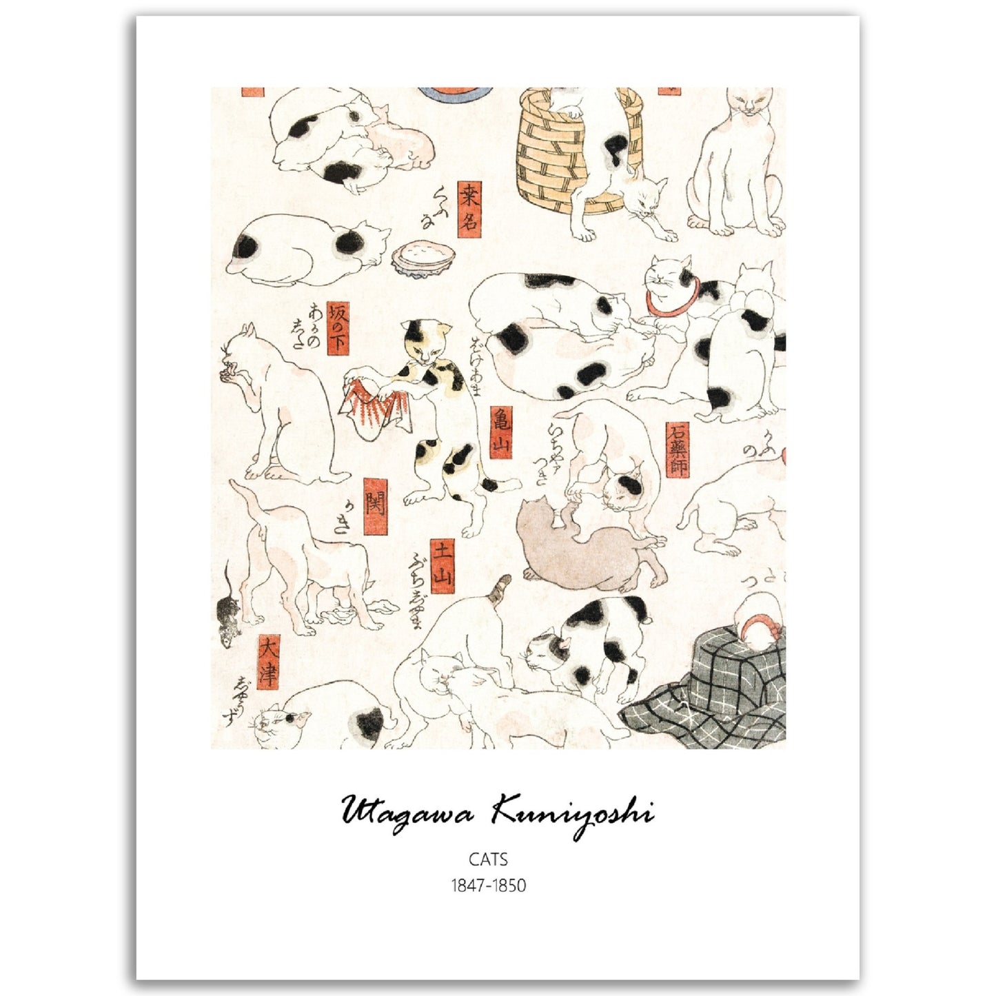 Kuniyosh's Cats Print