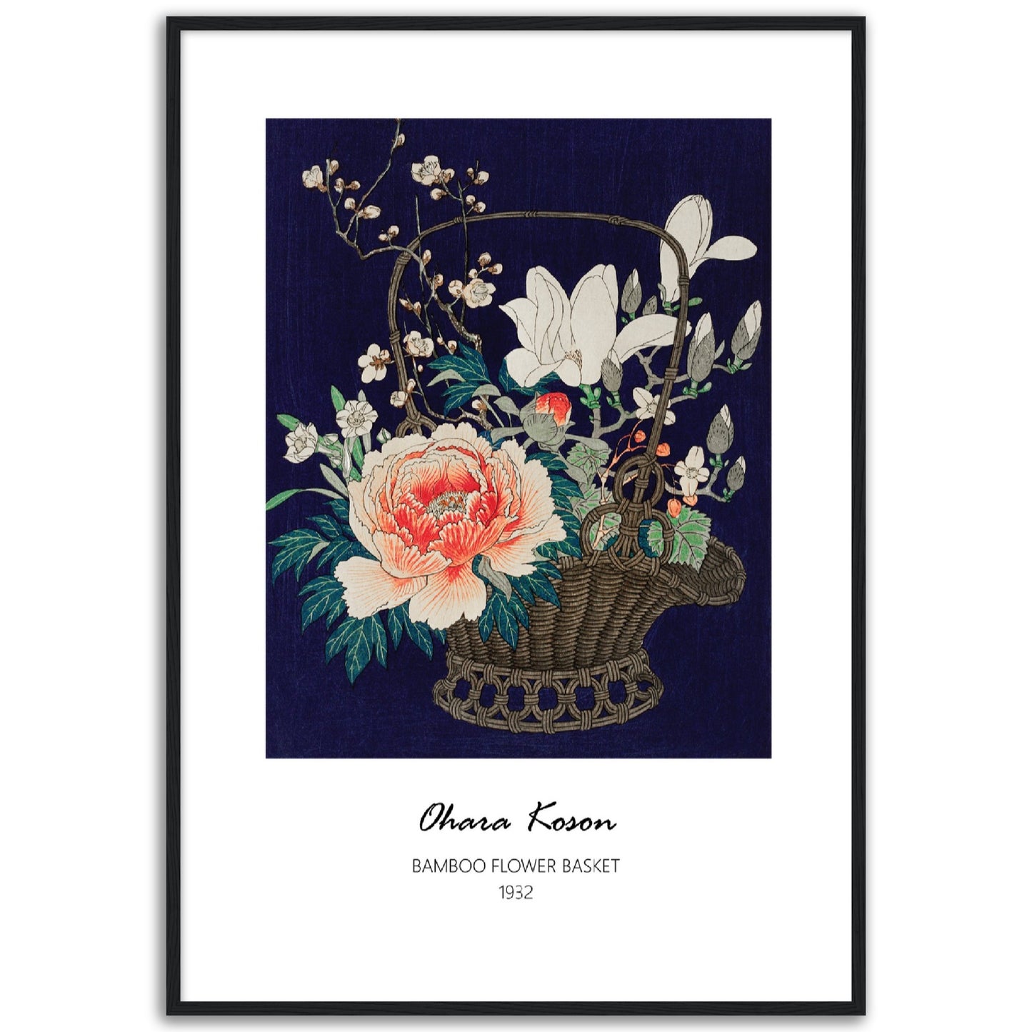 Bamboo Flower Basket Print