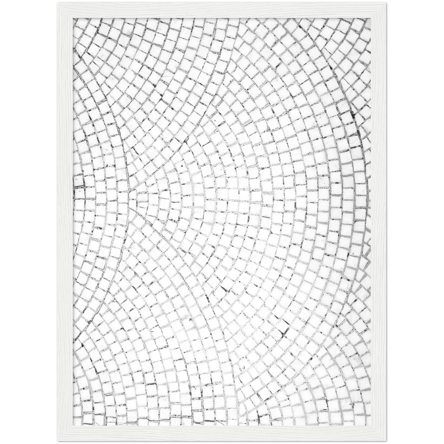 White Mosaic Print