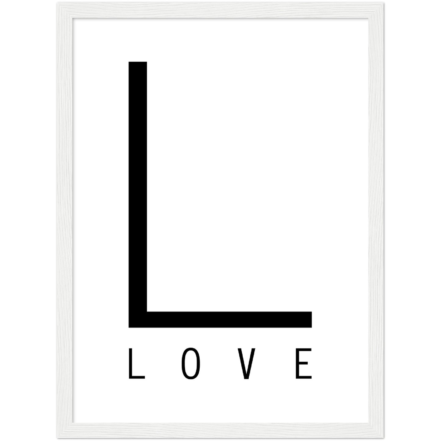 L for Love Print