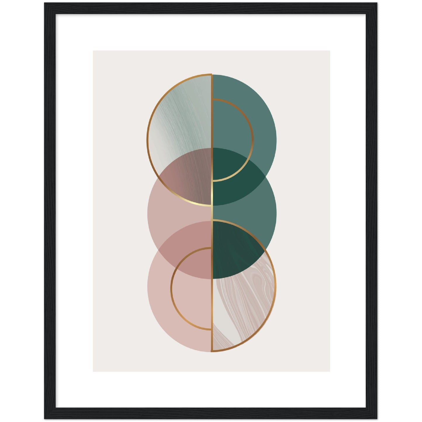 Geometric Circles Print, No1