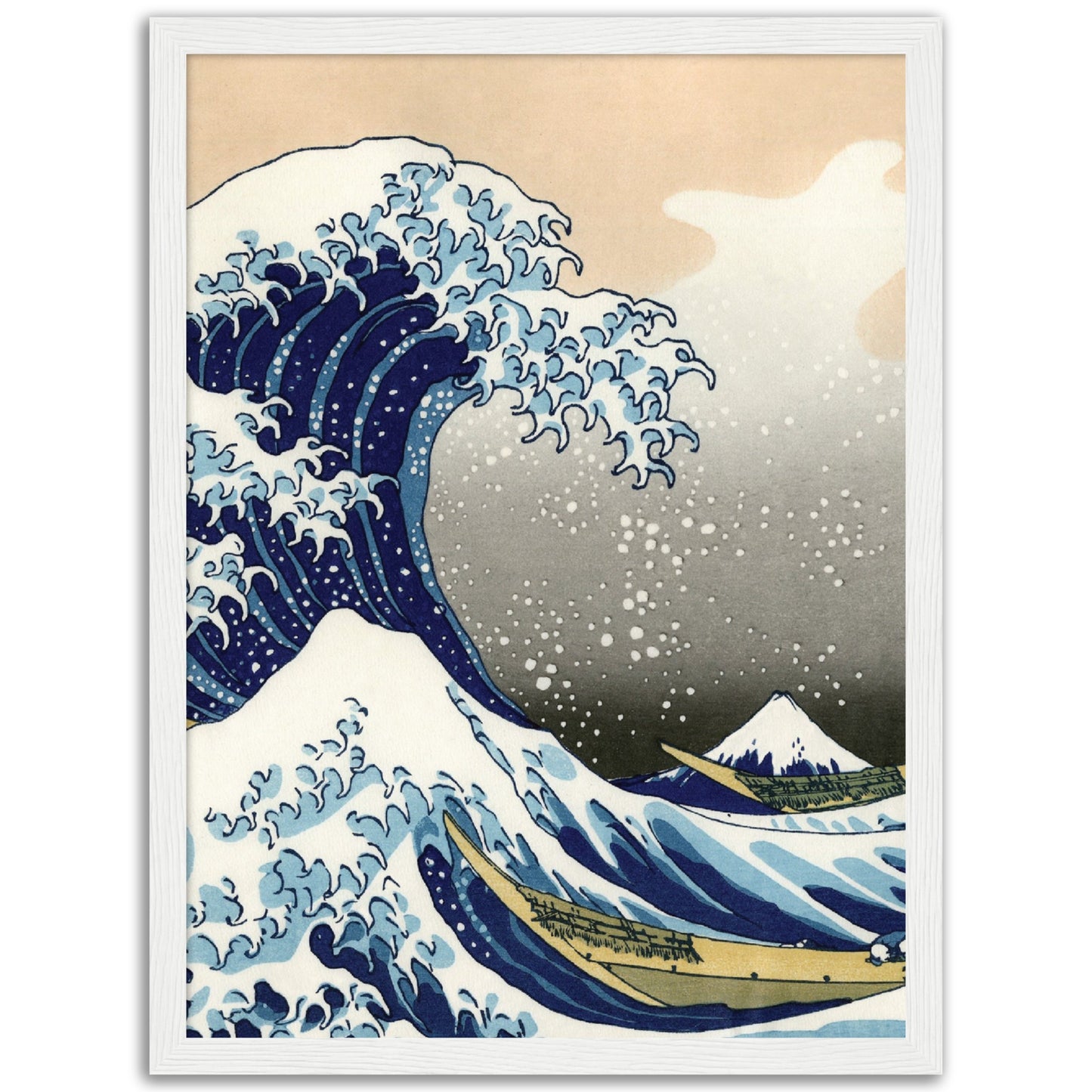 The Great Wave at Kanagawa Portrait Print