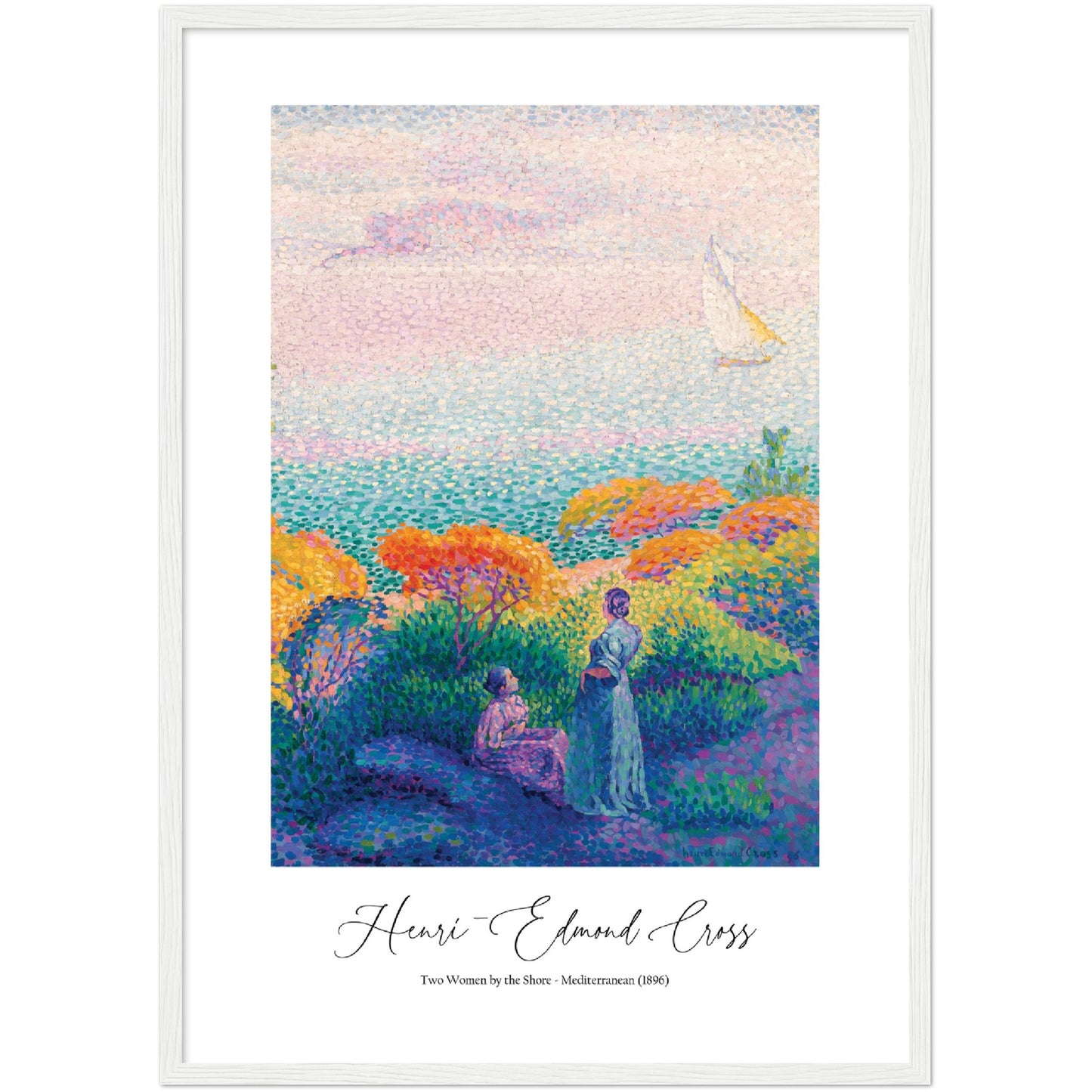 Two Women by the Shore Print